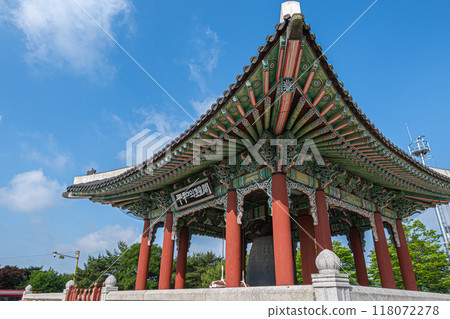 韓國靠近北韓邊境 118072278