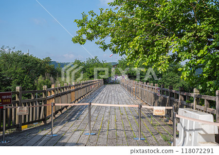 韓國靠近北韓邊境 118072291