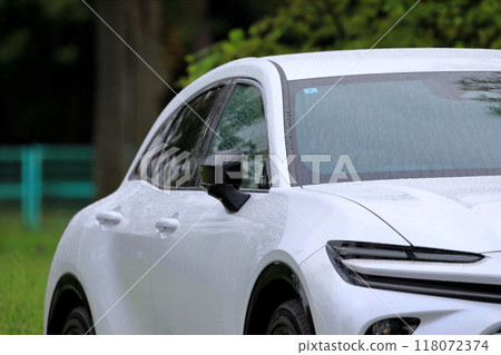 white domestic sports car 118072374