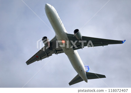 Takeoff and landing of an airliner Takeoff and landing of an airliner 118072407