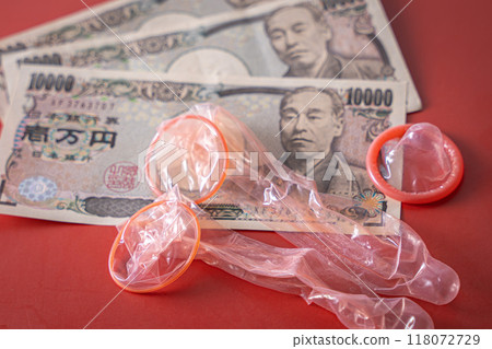 Money and condoms Money and condoms 118072729