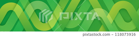Green geometric abstract background with overlay layer. Modern gradient geometric shapes creative design. Minimalist style. Suit for cover, wallpaper, header, backdrop, presentation, banner Green geometric abstract background with overlay layer. Modern gradient geometric shapes creative design. Minimalist style. Suit for cover, wallpaper, header, backdrop, presentation, banner 118073916
