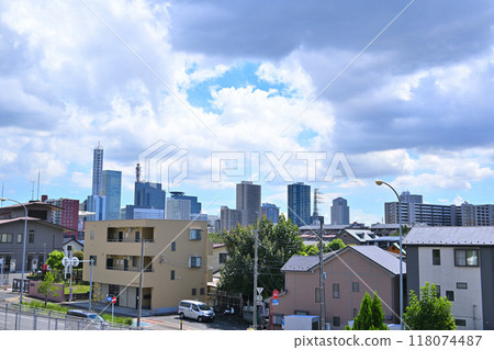 上小町附近的城市景觀、住宅區和建築物，面向埼玉新都心 118074487