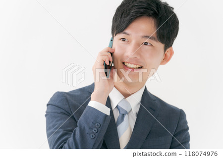 一個商人打電話 一個商人打電話 118074976