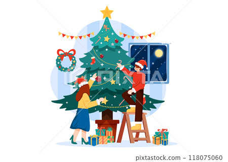 Christmas decorations at home Christmas decorations at home 118075060