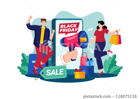 Black Friday Sale Announcement 118075138