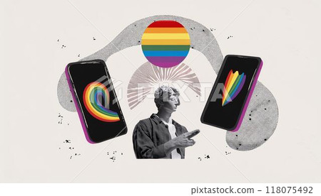 在網路上交流的人 在網路上交流的人 118075492