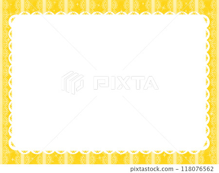 花邊框(黃色) 花邊框(黃色) 118076562