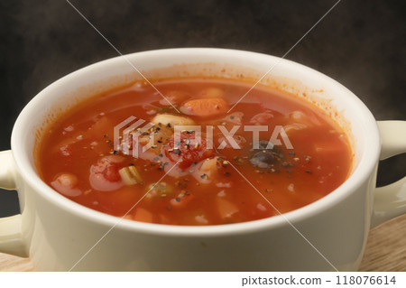 蔬菜通心粉湯杯 蔬菜通心粉湯杯 118076614