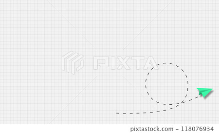 上升的紙飛機的插圖 上升的紙飛機的插圖 118076934