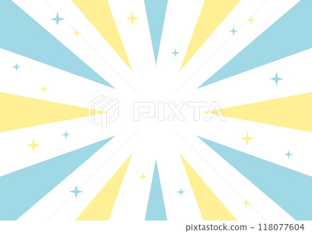 Concentrated line background frame simple light blue and yellow pastel Concentrated line background frame simple light blue and yellow pastel 118077604
