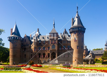 Exterior view of De Haar Castle under clear sky 118077811