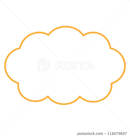 A simple and easy-to-use cloud speech bubble 118079687