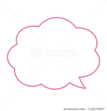 A simple and easy-to-use cloud speech bubble 118079697