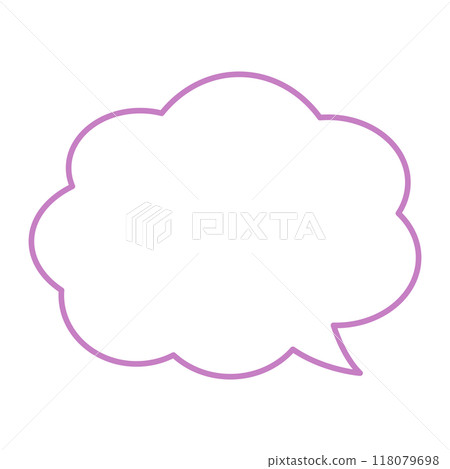 A simple and easy-to-use cloud speech bubble 118079698