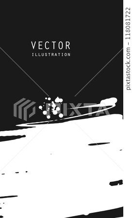 Abstract ink brush banners with grunge effect 118081722