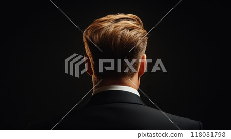Confident Businessman in Formal Suit Standing with Determination Confident Businessman in Formal Suit Standing with Determination 118081798