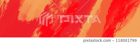 Abstract Red Orange paint Background. Vector illustration design 118081799