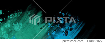 Modern blue flow background on black. Liquid shape in color banner. Modern blue flow background on black. Liquid shape in color banner. 118082022