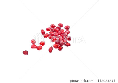 pomegranate isolated on white background 118083851