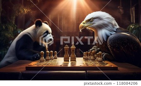禿鷹和熊貓下棋 禿鷹和熊貓下棋 118084206