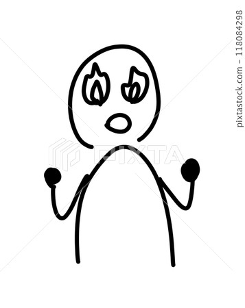 A loose illustration of a burning person A loose illustration of a burning person 118084298