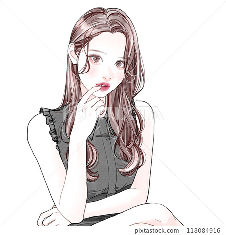 A woman with a sexy vibe 118084916