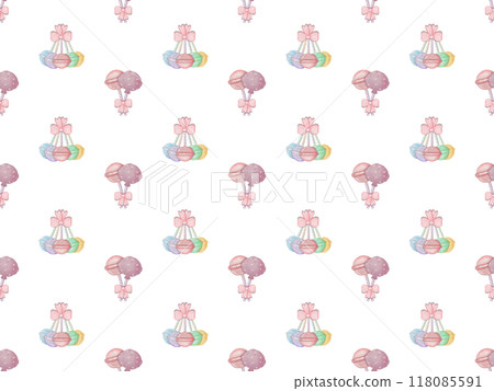 Seamless patterns lollipops hand drawn on transparent background. Seamless patterns lollipops hand drawn on transparent background. 118085591