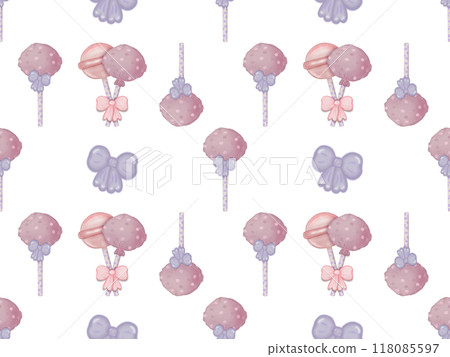 Seamless patterns lollipops hand drawn on transparent background. Seamless patterns lollipops hand drawn on transparent background. 118085597