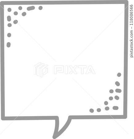 Black and white color speech bubble balloon, icon sticker memo keyword planner text box banner, flat png transparent element design 118086566