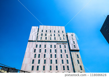 日本東京城市景觀 東京晴空塔所在押上站前的京成里士滿飯店東京押上景觀 118086628