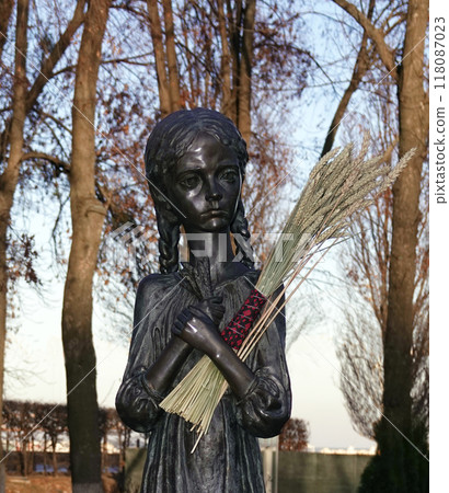 Kiev, Ukraine November 22, 2019: Monument of the famine-genocide of 1932-1933 in Ukraine in Kiev 118087023