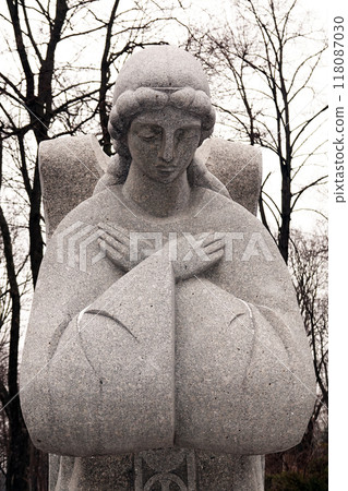 Kiev, Ukraine February 8, 2018: Monument of the famine-genocide of 1932-1933 in Ukraine in Kiev 118087030