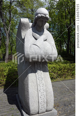 Kiev, Ukraine May 9, 2020: Monument to the Holodomor-Genocide of 1932-1933 in Ukraine in Kiev 118087035