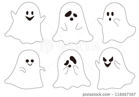 A set of ghosts for Halloween 118087387
