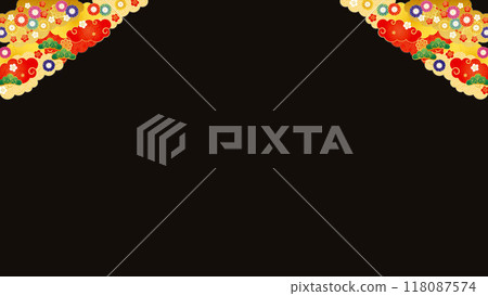 Background material-Early spring frame 8-4 Background material-Early spring frame 8-4 118087574