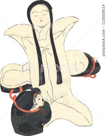 Japanese local toy: Hakoko 118088614