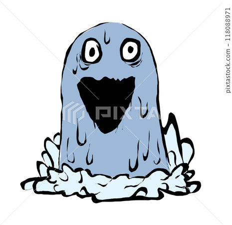 Color illustration of the monster Umibozu Color illustration of the monster Umibozu 118088971