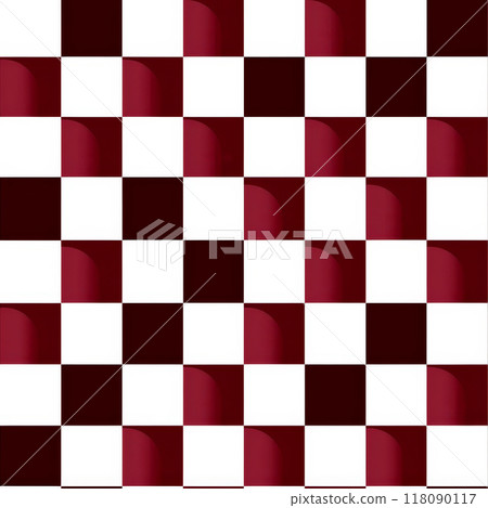 Seamless red and white checker or chess board 118090117
