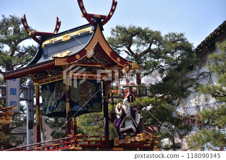Takayama City, Gifu Prefecture - 2017 Takayama Festival floats all lined up - First spring and autumn festival float competition in 55 years - Autumn Karakuri puppets Takayama City, Gifu Prefecture - 2017 Takayama Festival floats all lined up - First spring and autumn festival float competition in 55 years - Autumn Karakuri puppets 118090345