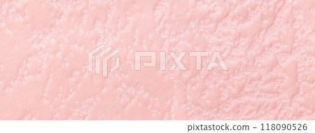 Texture pink velvet background from soft upholstery textile material, macro. Abstract velour light rose fabric 118090526