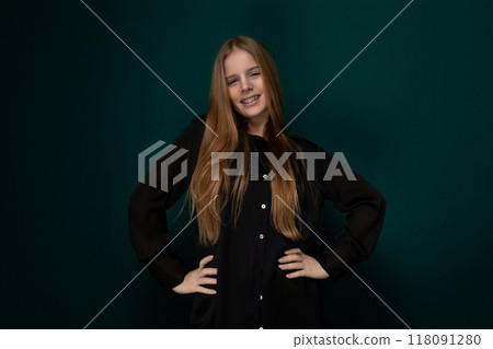 Woman Standing With Hands on Hips 118091280