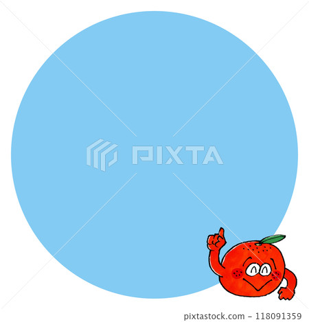 蜜柑人物複製空間（圓形） 118091359