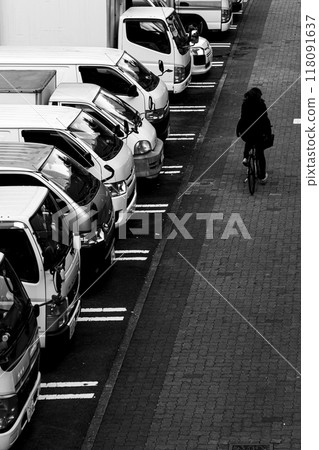Parking and pedestrians Parking and pedestrians 118091637