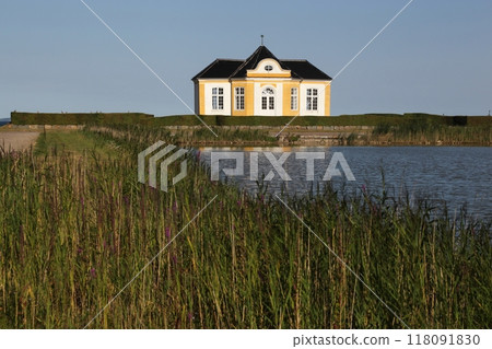 Tea pavilion at Valdemar's castle on the island of Tasinge near Svendborg in southern Denmark Tea pavilion at Valdemar's castle on the island of Tasinge near Svendborg in southern Denmark 118091830