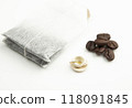 image of tea bag mug coffee bean 118091845