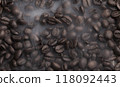 image of coffee bean smoke background 118092443