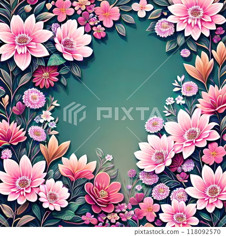 Nature's Palette: The Harmony of Sky and Bloom 118092570