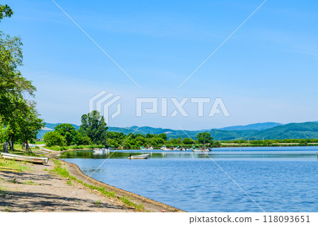 網走湖，清爽的女滿別湖畔 118093651