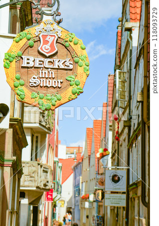 Streets of a tourist city in Germany Streets of a tourist city in Germany 118093729